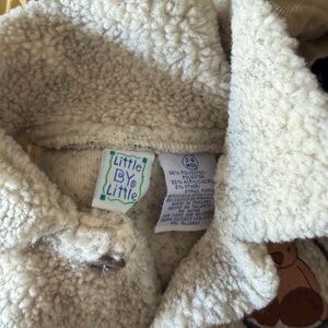 Little By Little Cream Sherpa Baby Coat